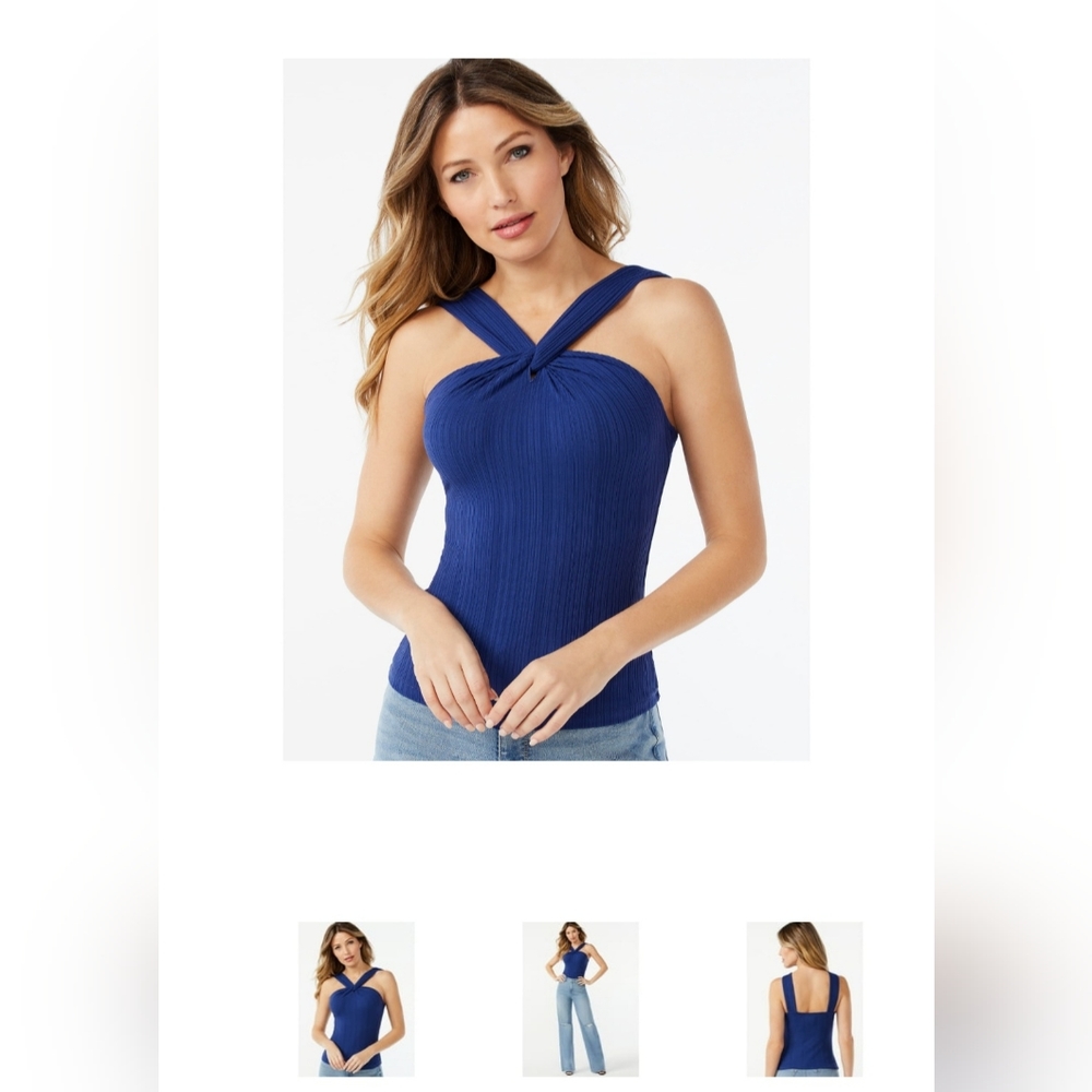 Sofia Jeans by SV Halter V neck Top
